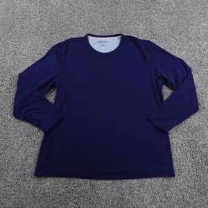 Orvis Sweater Mens M Blue Heather Pullover Sweatshirt Outdoor Hiking Casual Hike